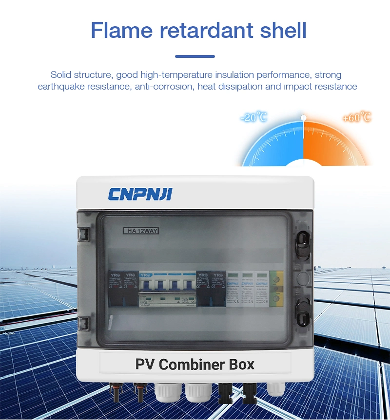 Solar Panel DC Solar Combiner Box 1-32 Strings PV Combiner Box