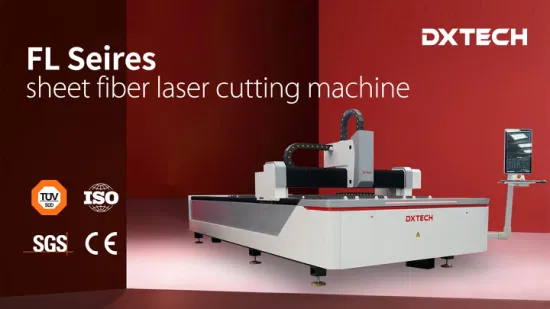 Dxtech Hot Sale CNC Sheet Metal Fiber 1000W 1500W 2000W 3000W 6000W Laser Cutting Machine Stainless with CE